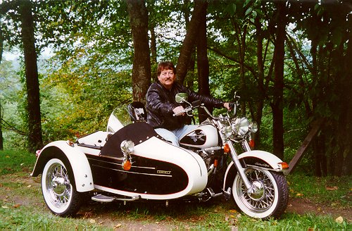 Sidecar in woods